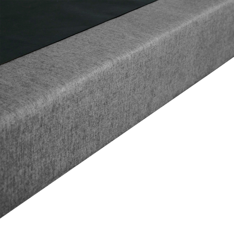 Sommier tapissier gris à lattes rigides | Confort ferme & durable