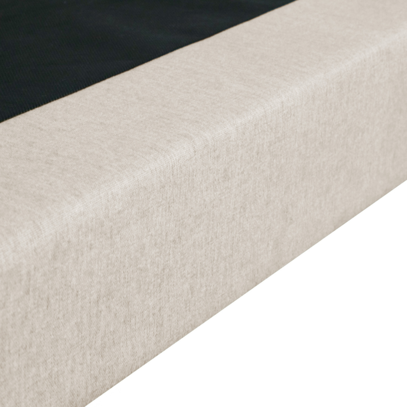 Sommier tapissier beige lattes rigides – Confort ferme & design