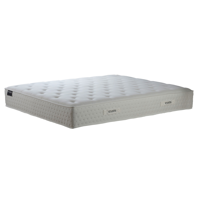 Ensemble matelas hybride & sommier gris – STYLHOTEL