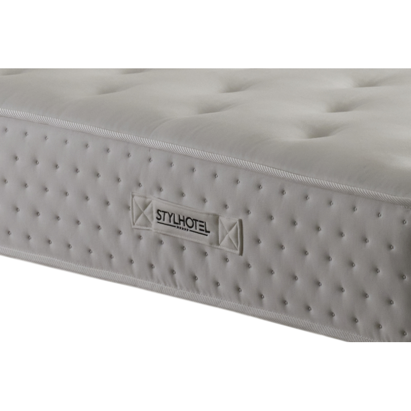 Ensemble matelas hybride & sommier gris – STYLHOTEL