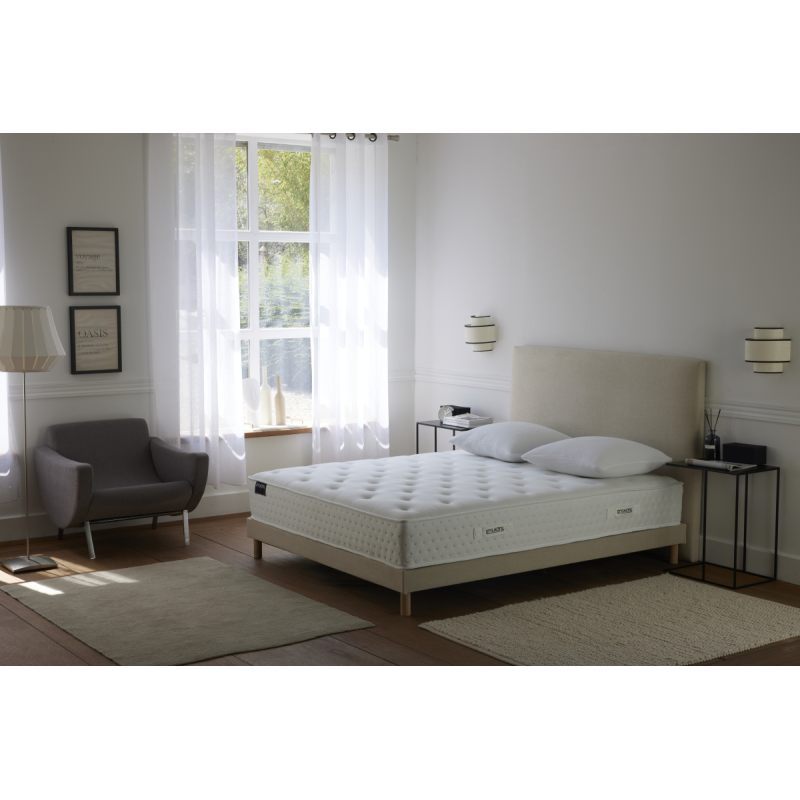 Ensemble HÔTEL CONFORT HYBRIDE – Matelas, sommier et tête de lit