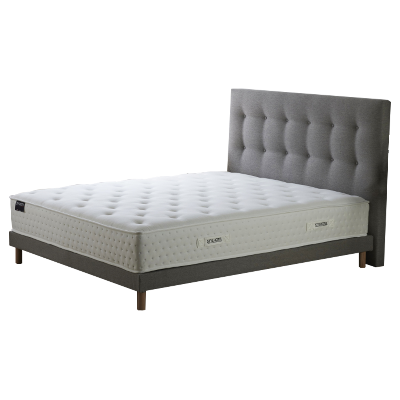 Ensemble literie HYBRIDE gris - Confort hôtelier STYLHOTEL