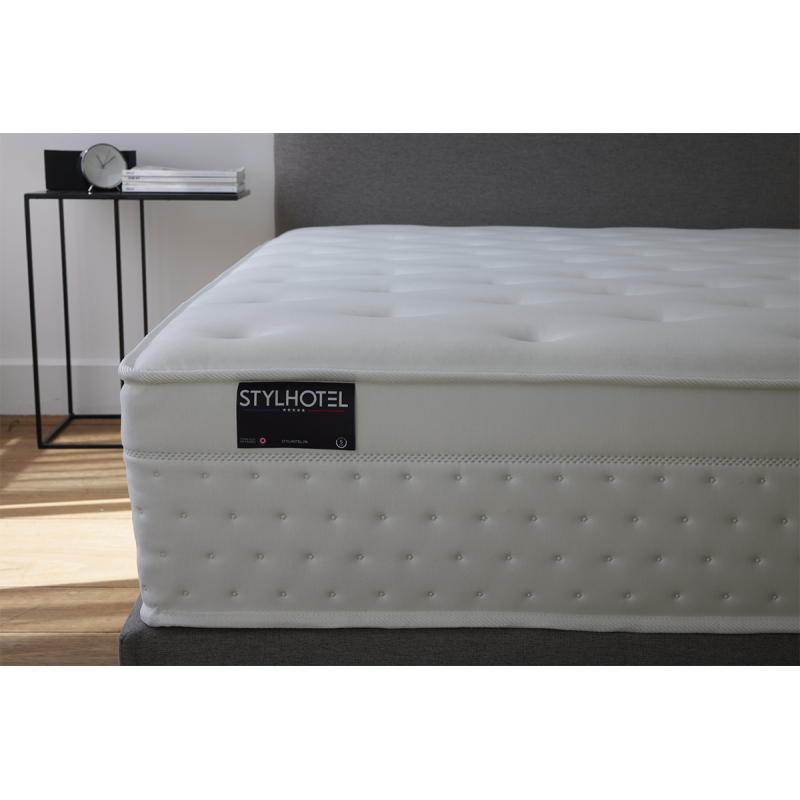 Ensemble literie HÔTEL CONFORT PRESTIGE gris – confort haut de gamme