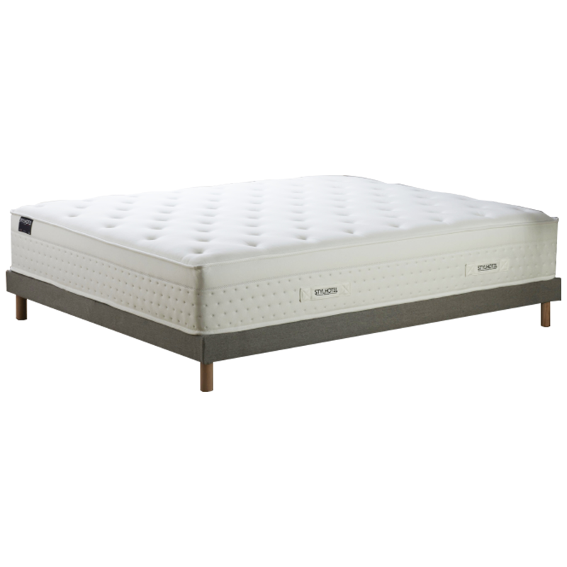 Ensemble literie HÔTEL CONFORT PRESTIGE gris – confort haut de gamme