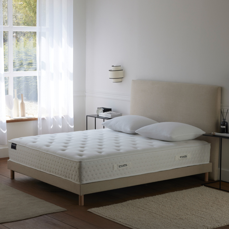 Ensemble HÔTEL CONFORT HYBRIDE – Matelas, sommier et tête de lit