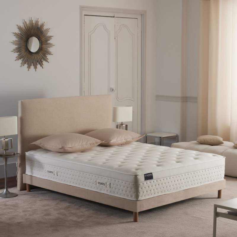 Ensemble literie prestige STYLHOTEL : confort hybride et design beige