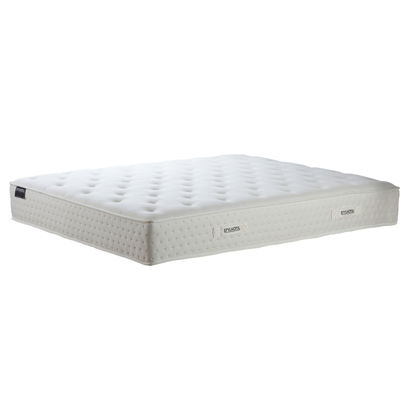 Ensemble matelas hybride & sommier gris – STYLHOTEL