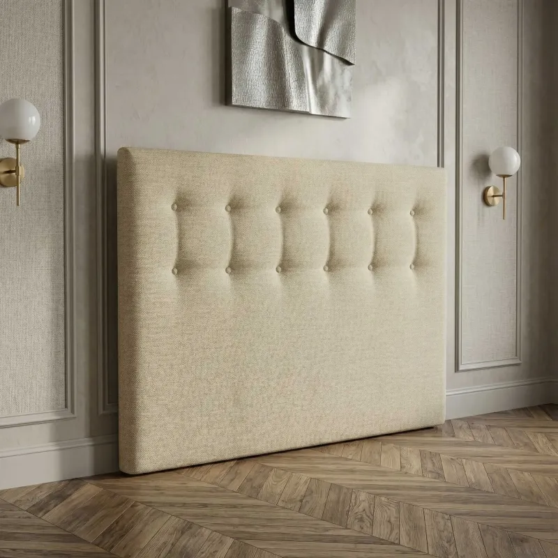Déstockage : Tête de lit capitonnée écru | Dernières pièces