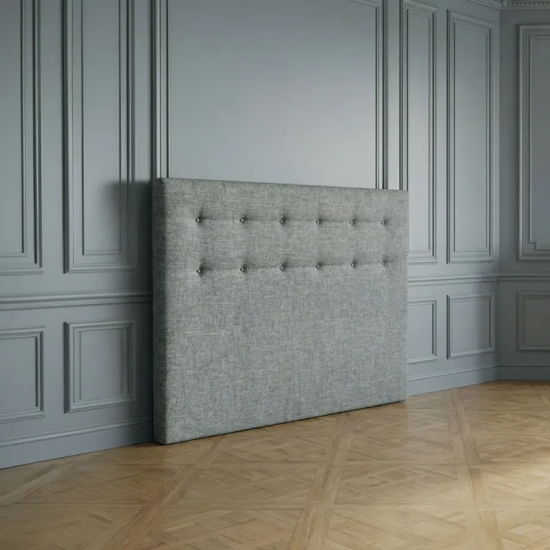 Déstockage : Tête de lit capitonnée gris souris | Dernières pièces