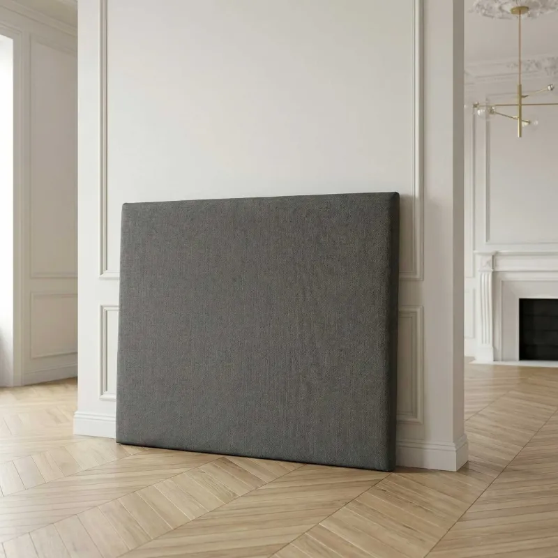 Déstockage : Tête de lit lisse 100% gris | Dernières pièces