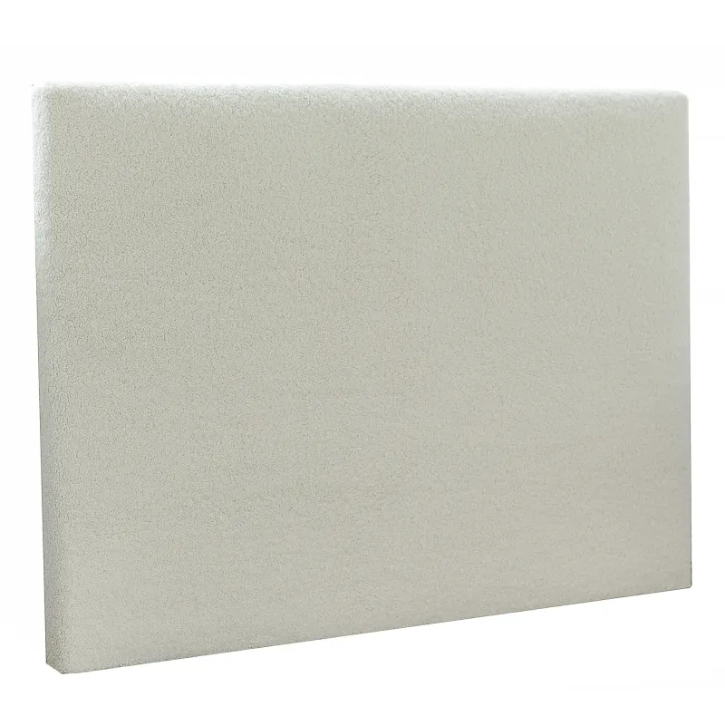 Déstockage : Tête de lit lisse bouclette écru | Dernières pièces