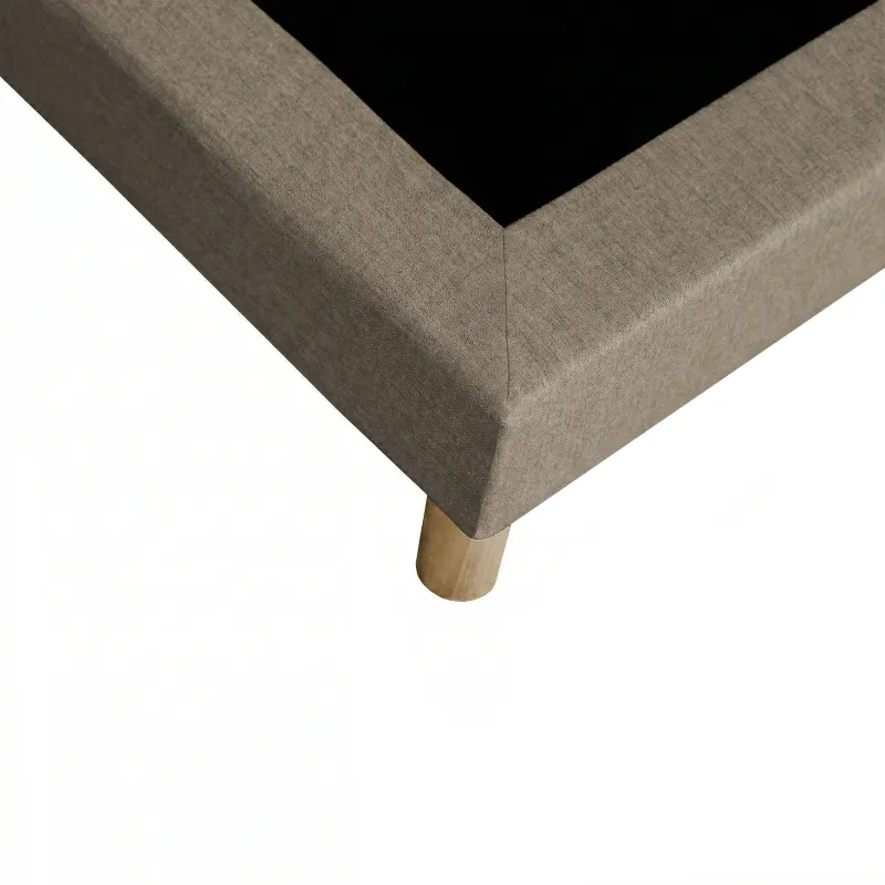 Ensemble lit ressorts ensachés et sommier taupe | STYLHOTEL