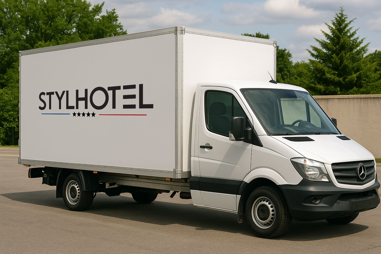 Camion de livraison brander STYLHOTEL